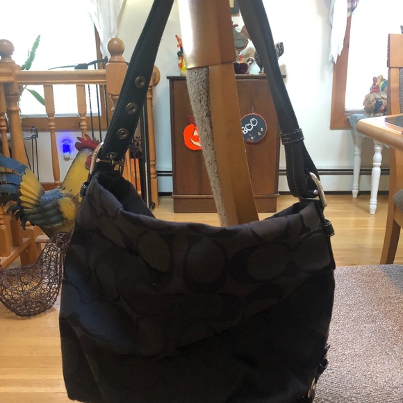 Coach Hobo Bag Y2K Early 2000s Classic Monogram - Picture 1 of 15